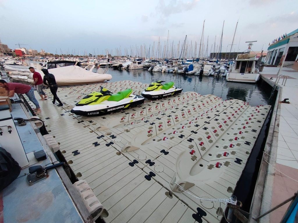Piattaforma galleggiante Modulare per moto acqua Jetport X